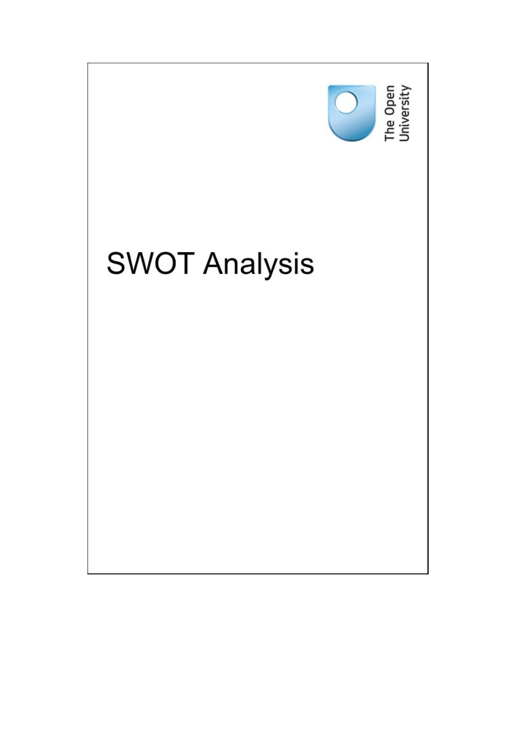 SWOT Analysis s3