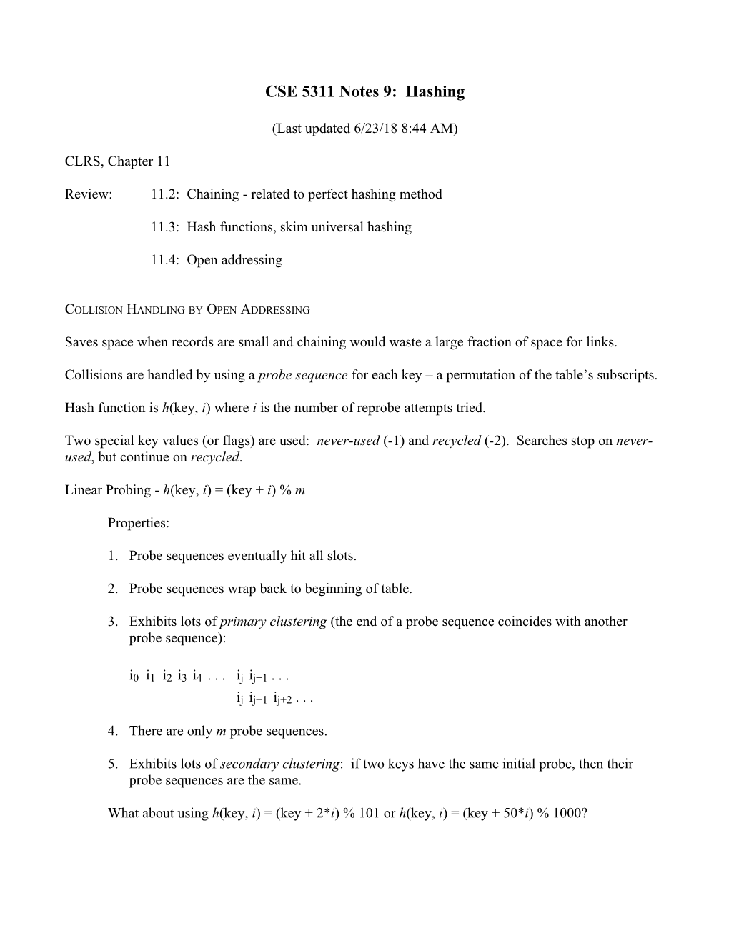 CSE 2320 Notes 1: Algorithmic Concepts s2