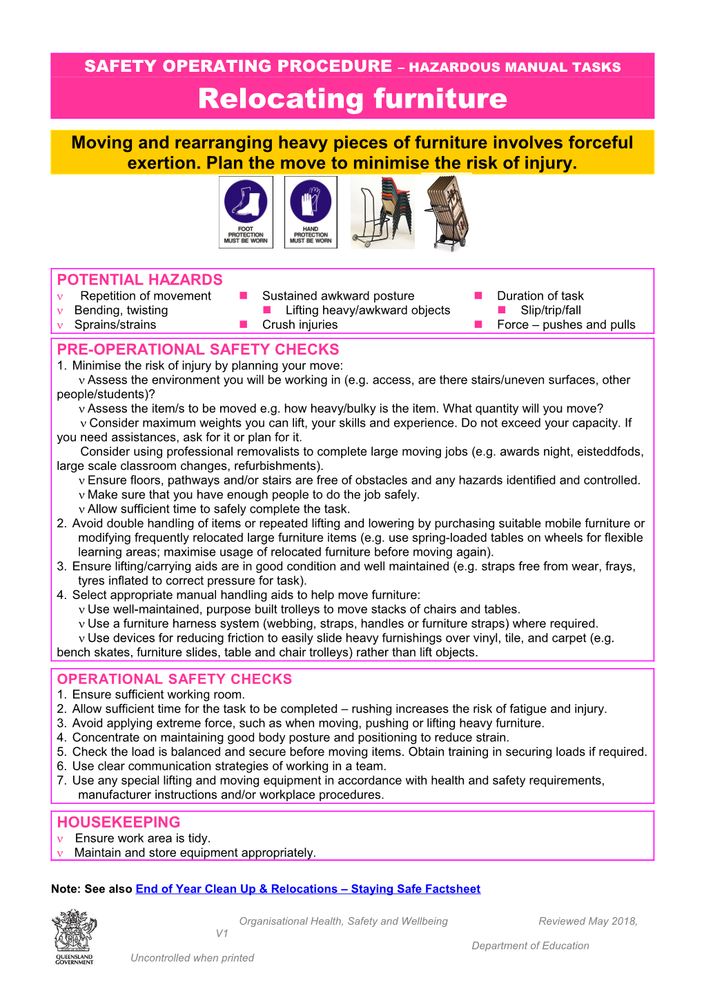 Safety Operating Procedure s1