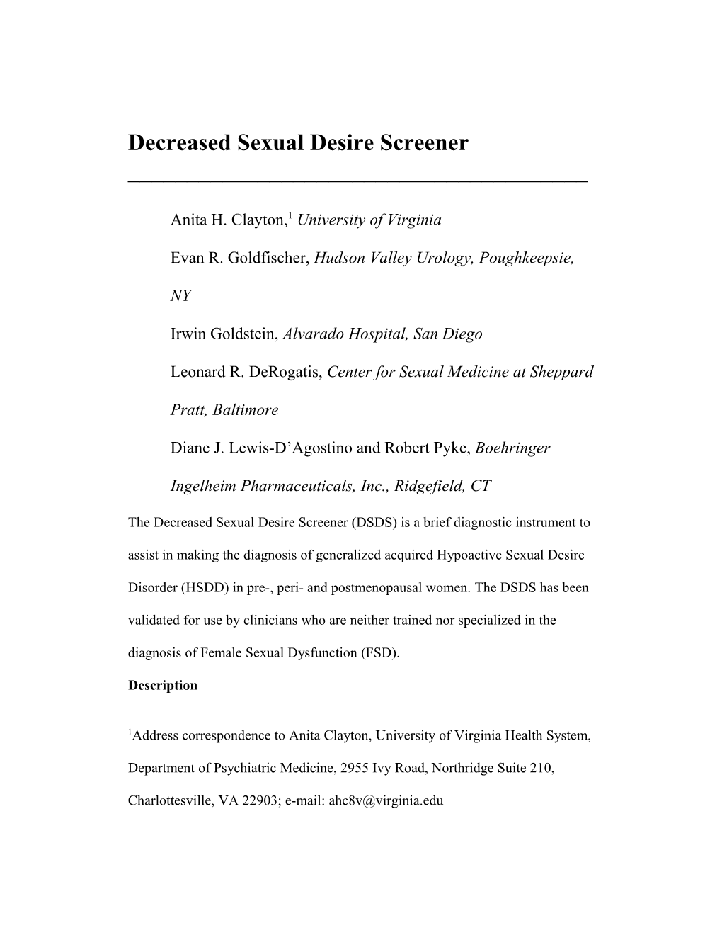 Sexual Attitudes Scale