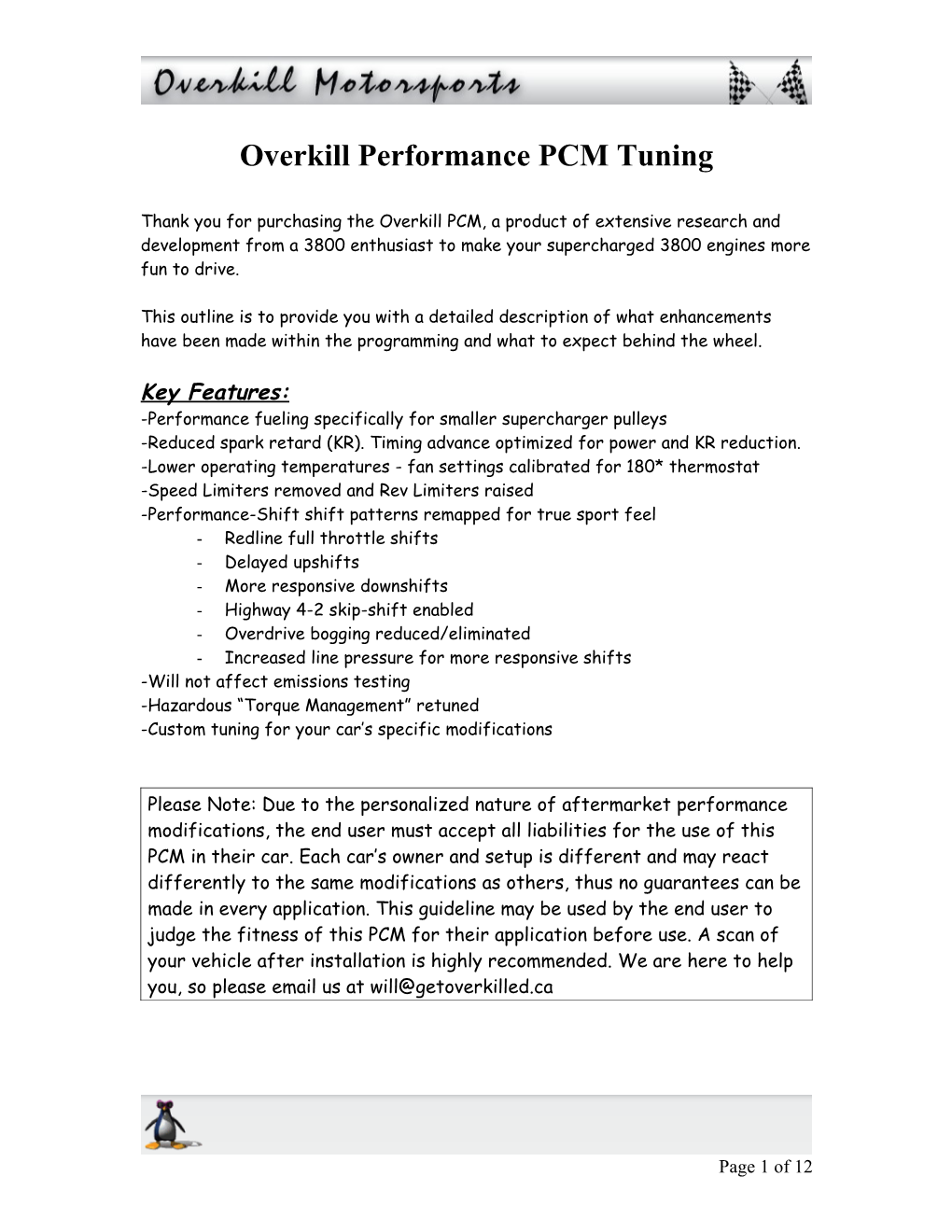 Overkill PCM Tuning