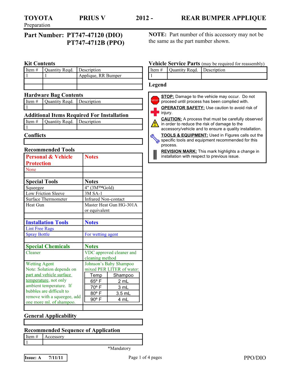 Accessory Installation Instrucution Template - 2004 s1