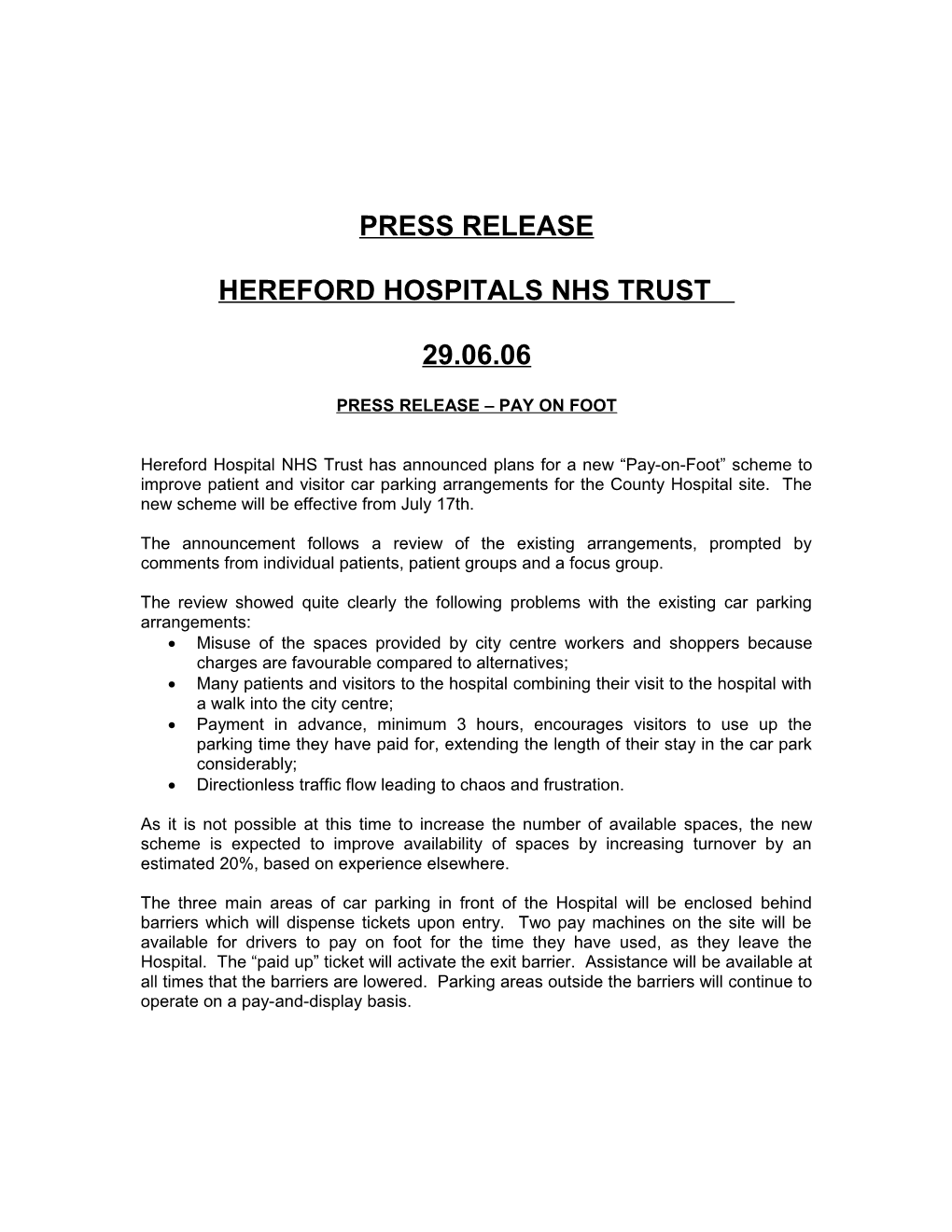 Hereford Hospitals Nhs Trust