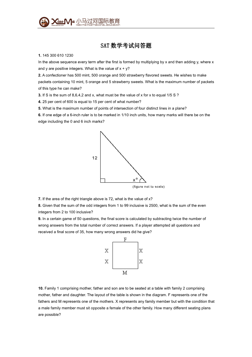 3.Ifsisthesum of 8,6,4,2 and X,What Must Bethevalueofxfor Xto Equal 1/5S ?