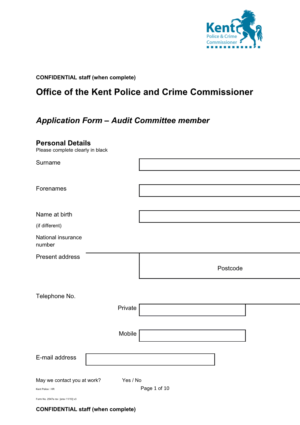 Office of the Kent Police and Crime Commissioner