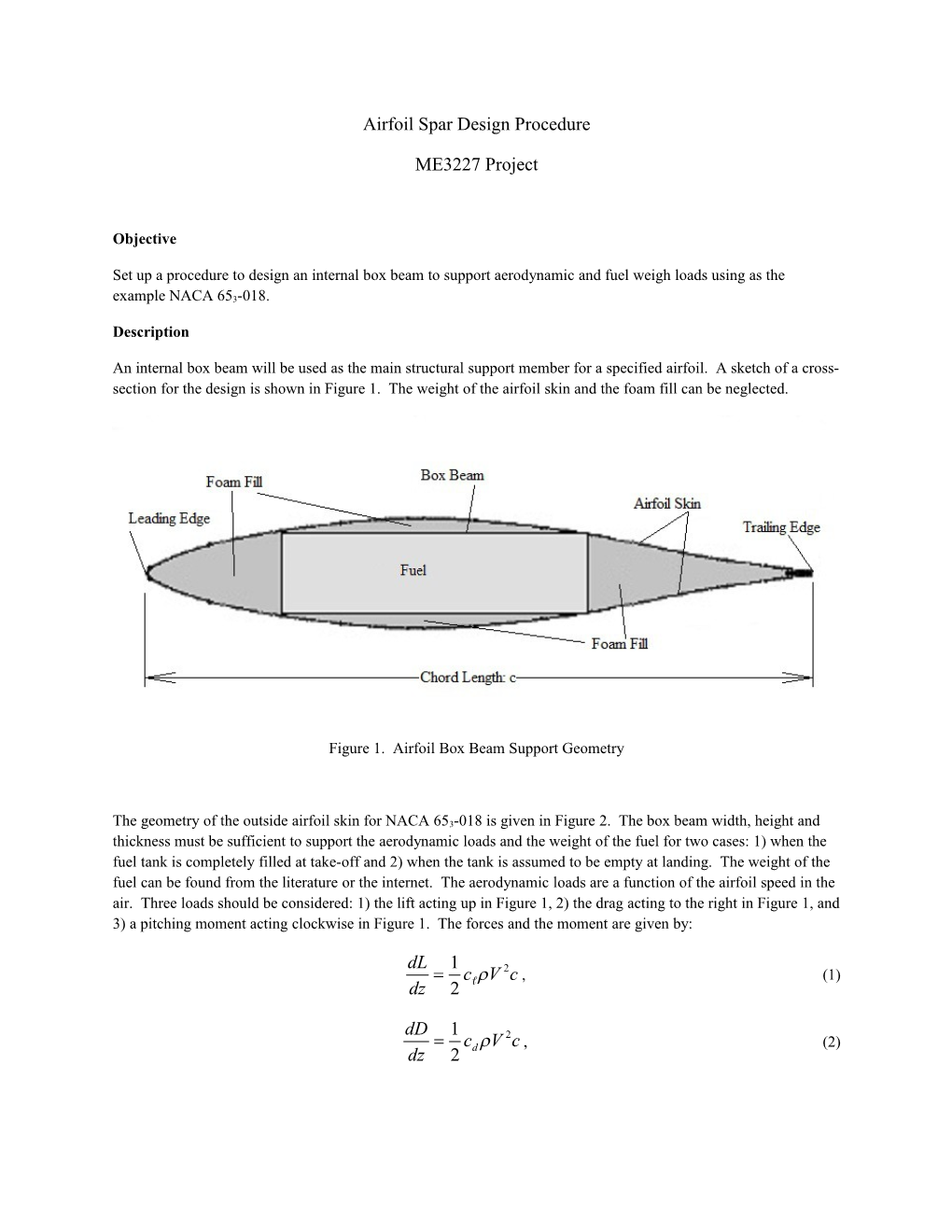 Airfoil Spar Design Procedure