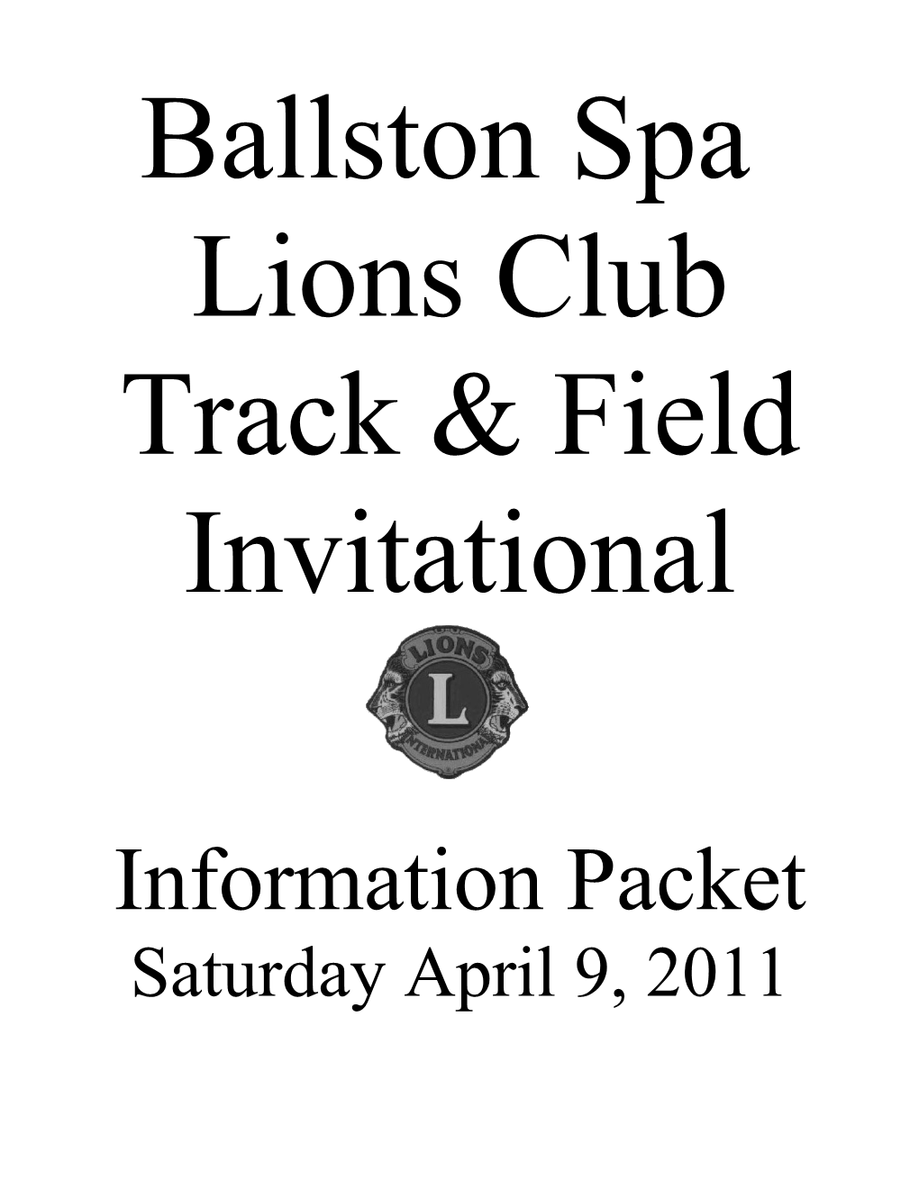 Ballston Spa Lions Invitational