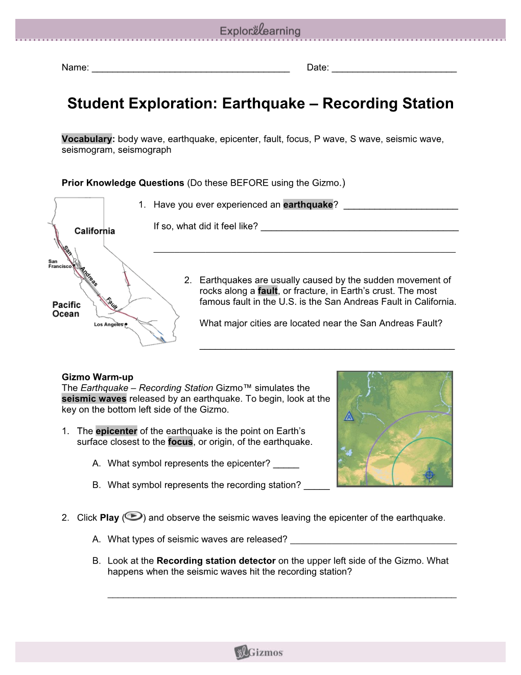 Student Exploration Sheet: Growing Plants s2