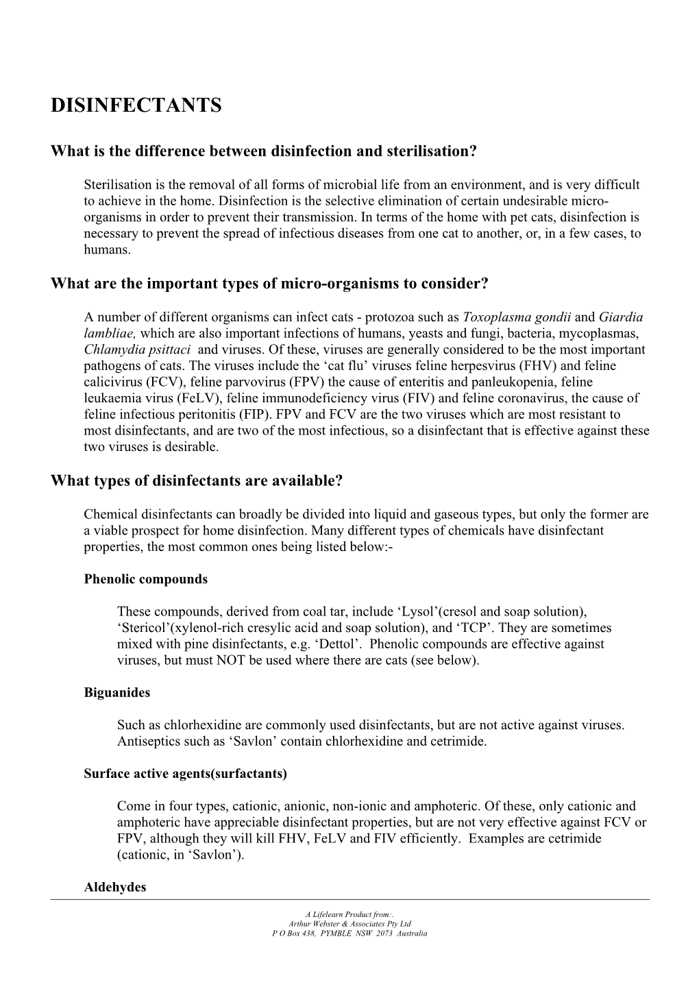 What Is the Difference Between Disinfection and Sterilisation?