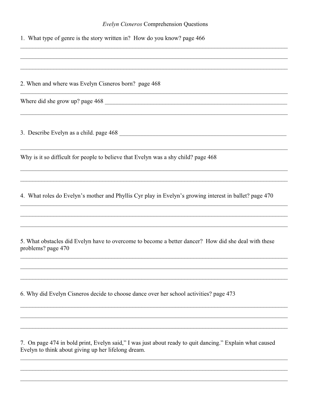 William Joyce Scrapbook Comprehension Questions