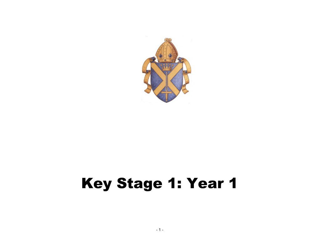 Key Stage 1: Year 1