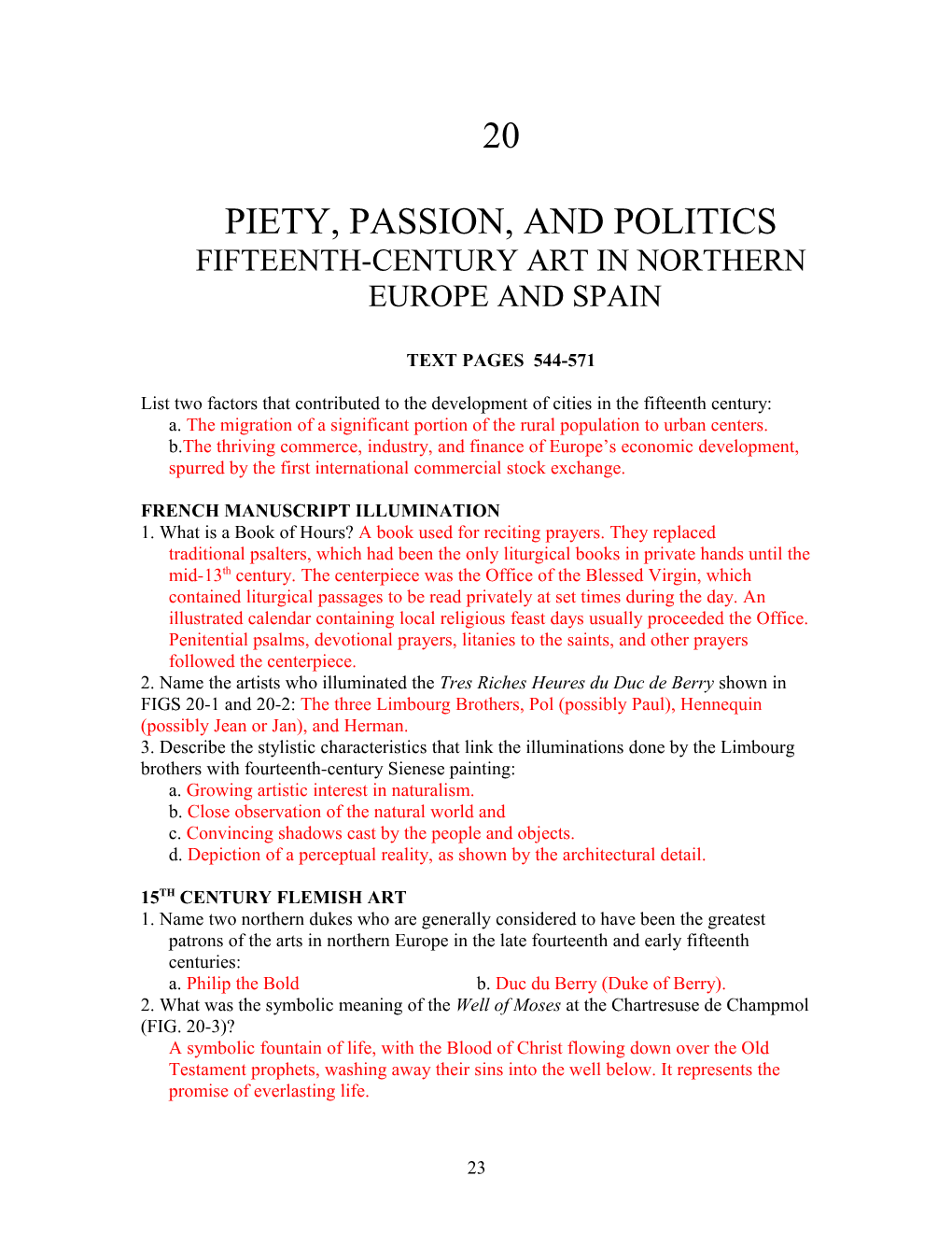 Fifteenth-Century Art in Northern Europe and Spain