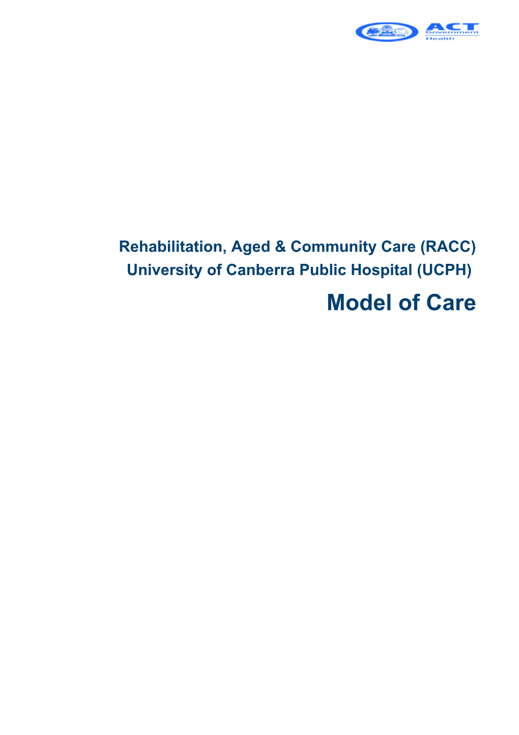 2 Profile of Current RACC Activities 12