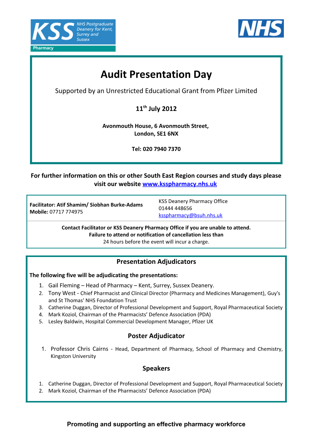 Audit Presentation Day