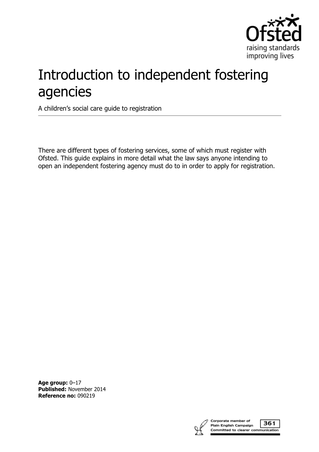 Introduction to Independent Fostering Agencies