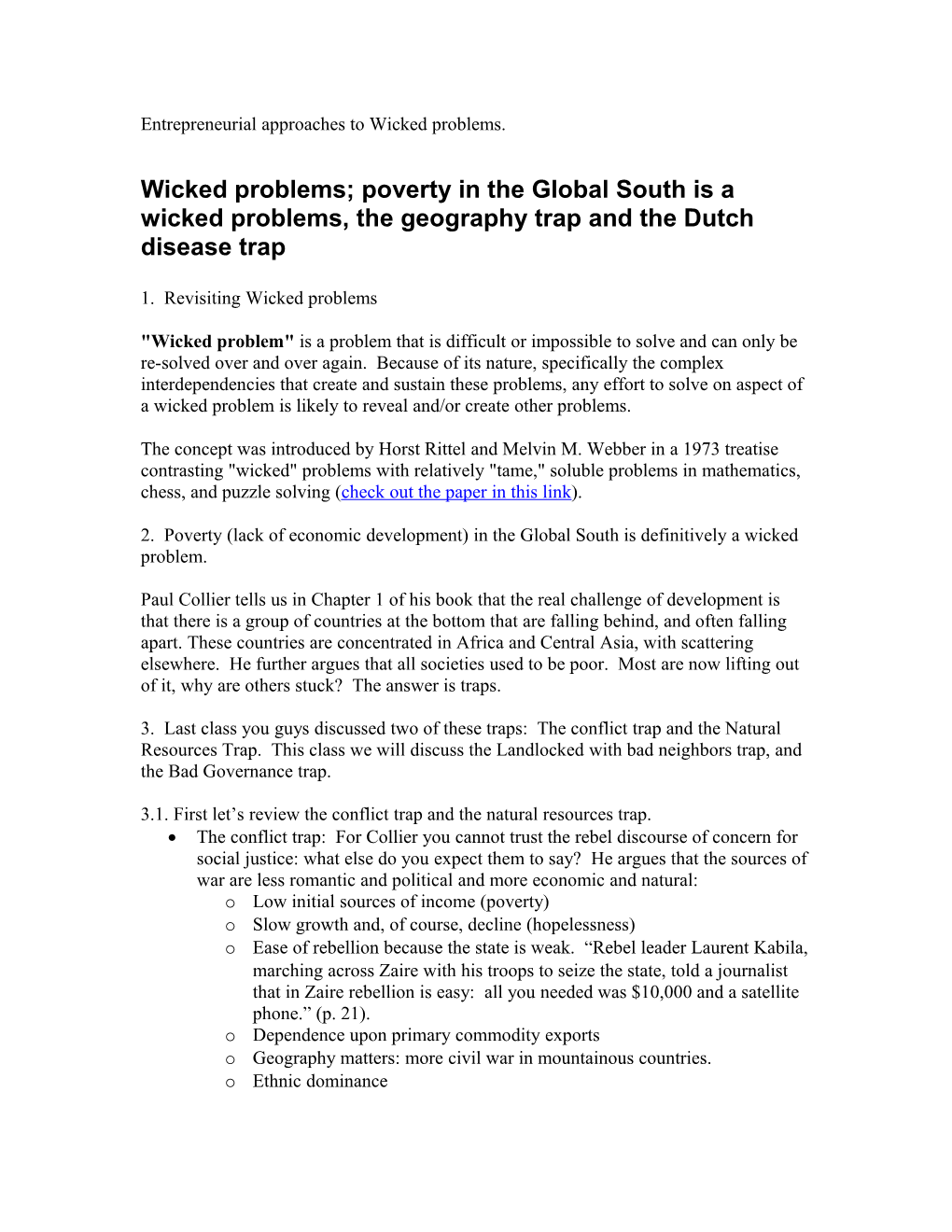 Entrepreneurial Approaches to Wicked Problems