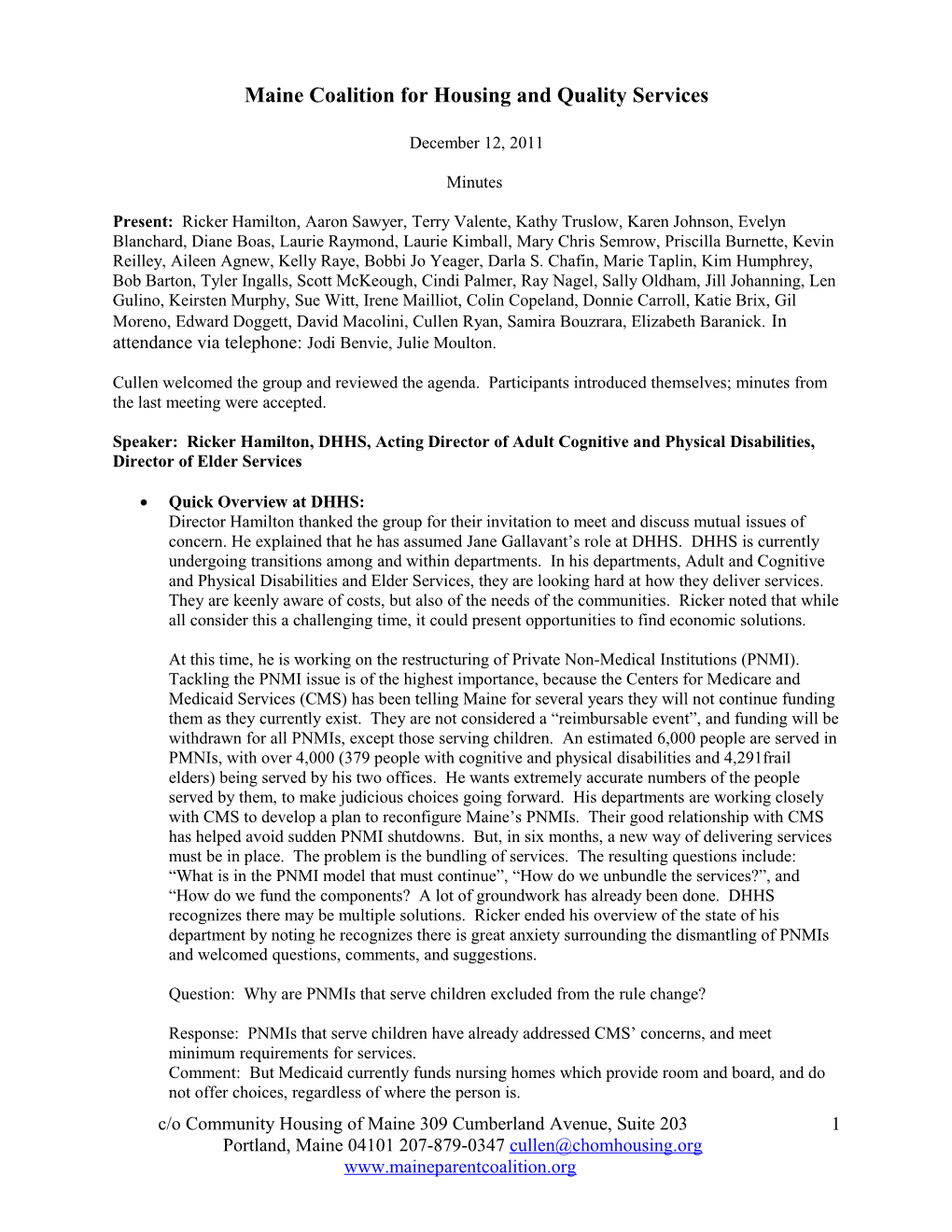 Maine Coalition for Housing and Quality Services s2