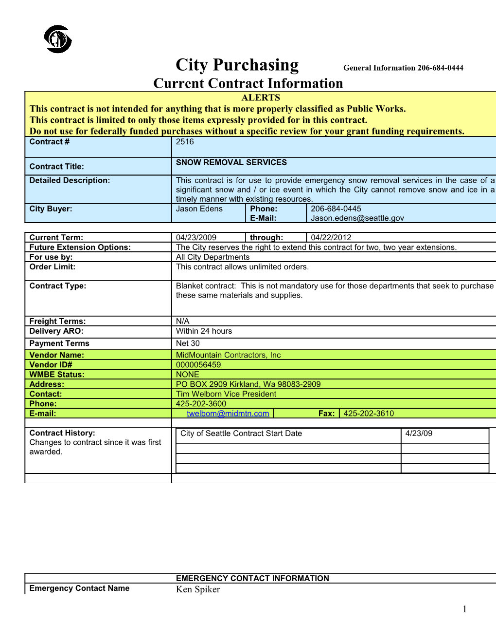 Current Contract Information Form s5