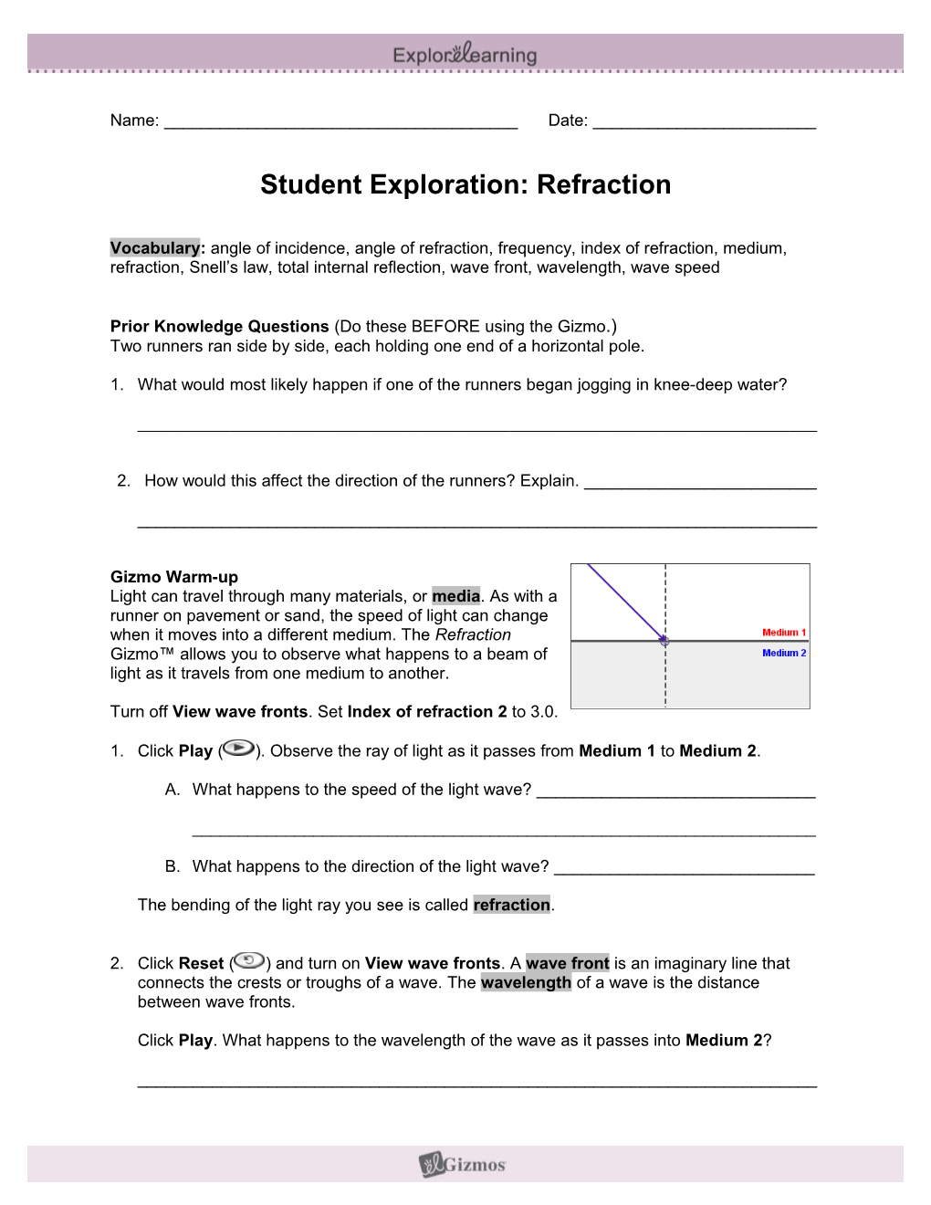 Student Exploration Sheet: Growing Plants s28