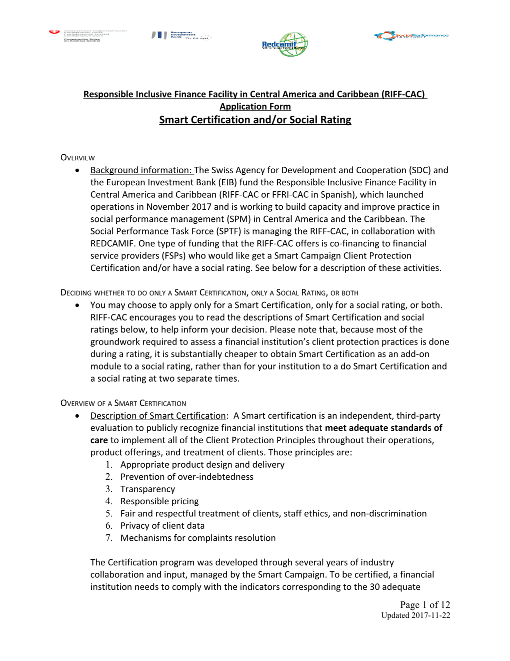 Responsible Inclusive Finance Facility in Central America and Caribbean (RIFF-CAC)