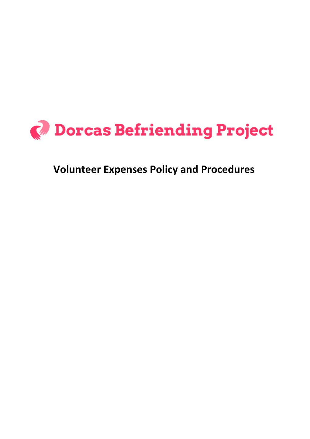 Volunteer Expenses Policy and Procedures