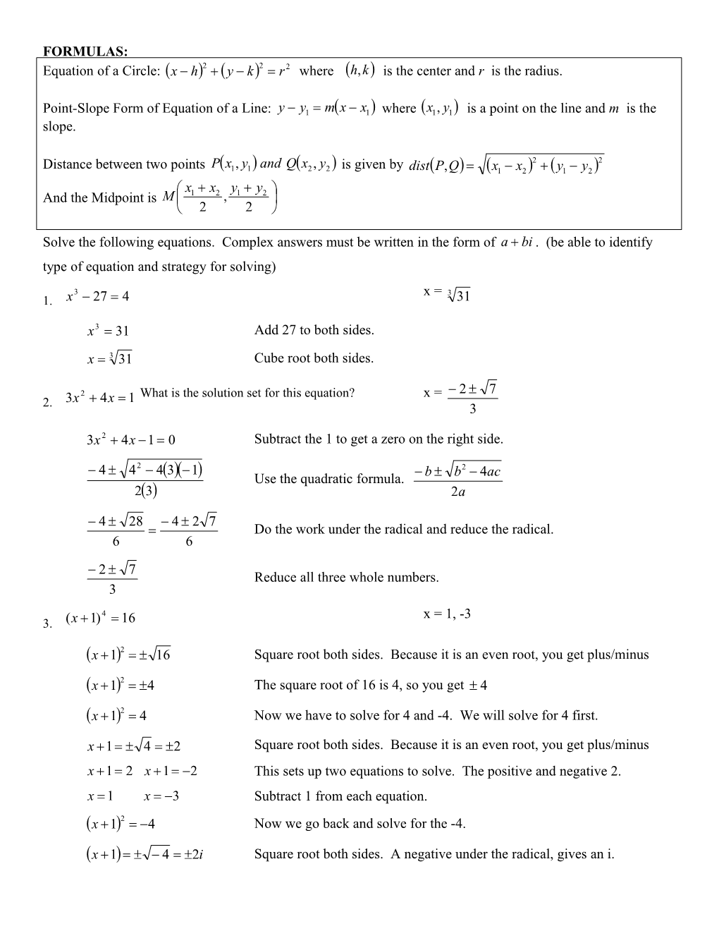 Equation of a Circle: Where Is the Center and R Is the Radius