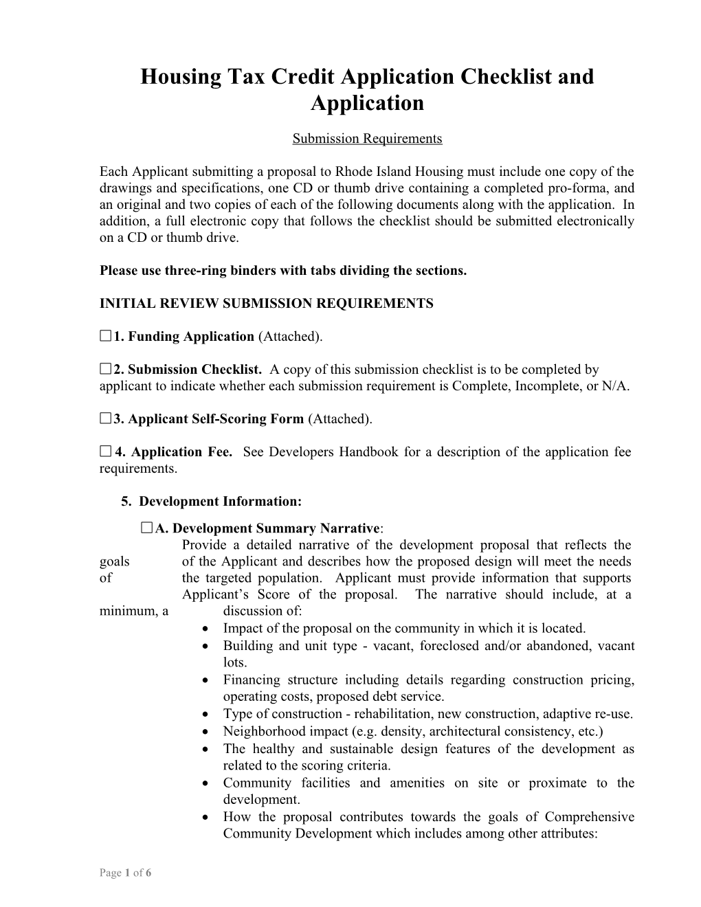 Rental Housing Production Program