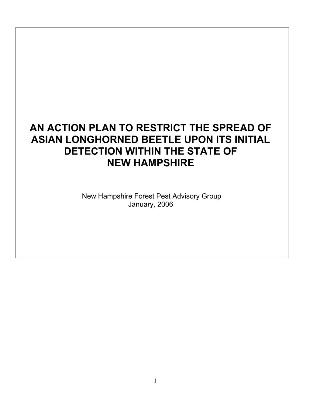Developed by the New Hampshire Forest Pest Advisory Group