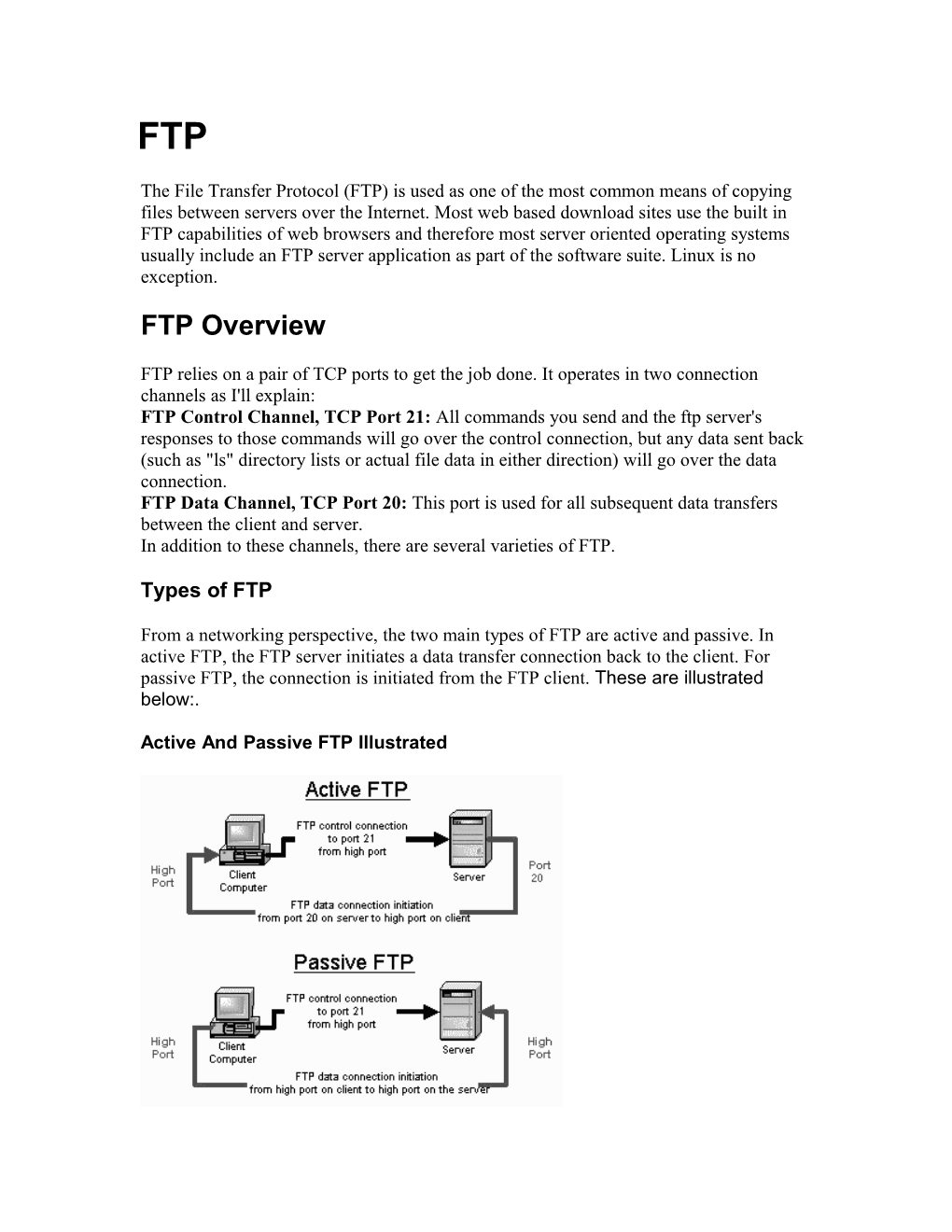 Quick HOWTO : Ch15 : Linux FTP Server Setup - Linux Home Networking
