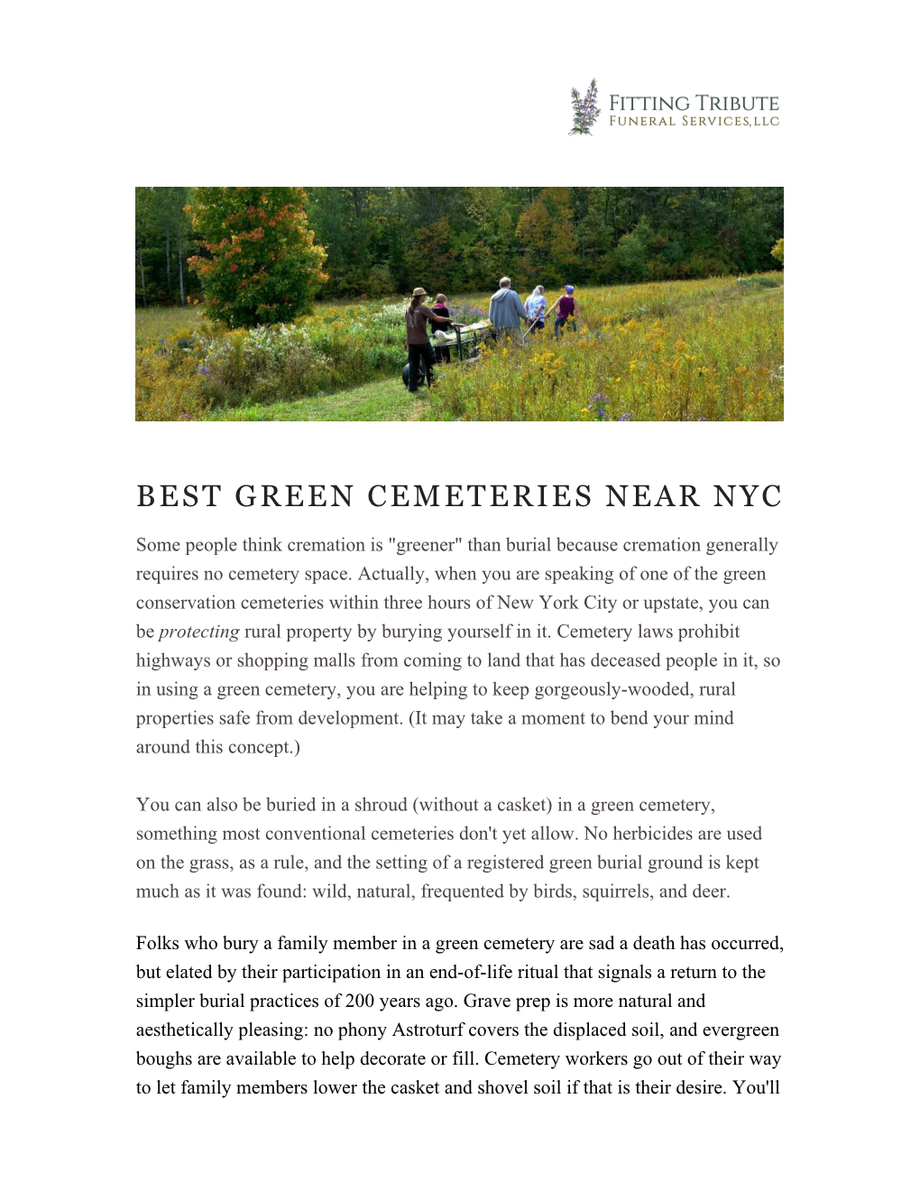 Best Green Cemeteries Near Nyc