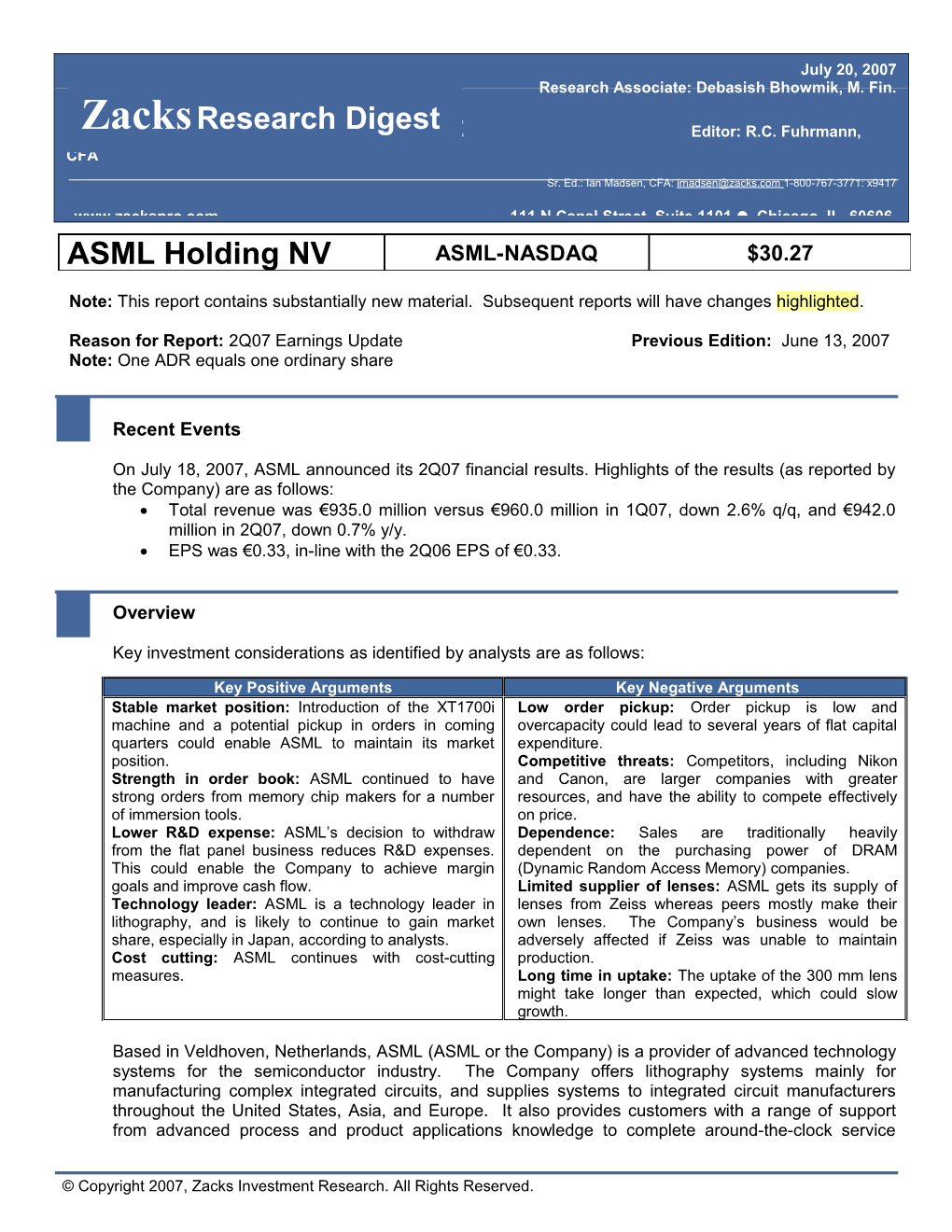 Note: One ADR Equals One Ordinary Share