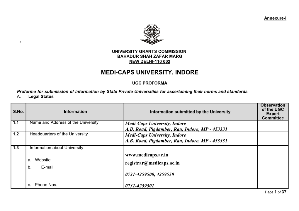 Medi-Caps University, Indore