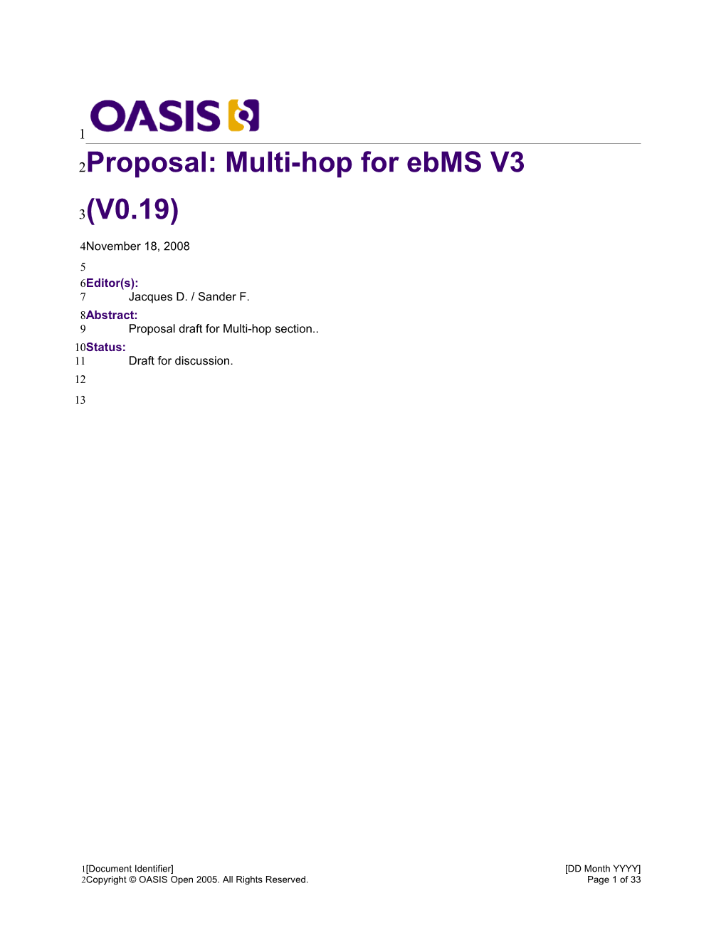 OASIS Specification Template s13