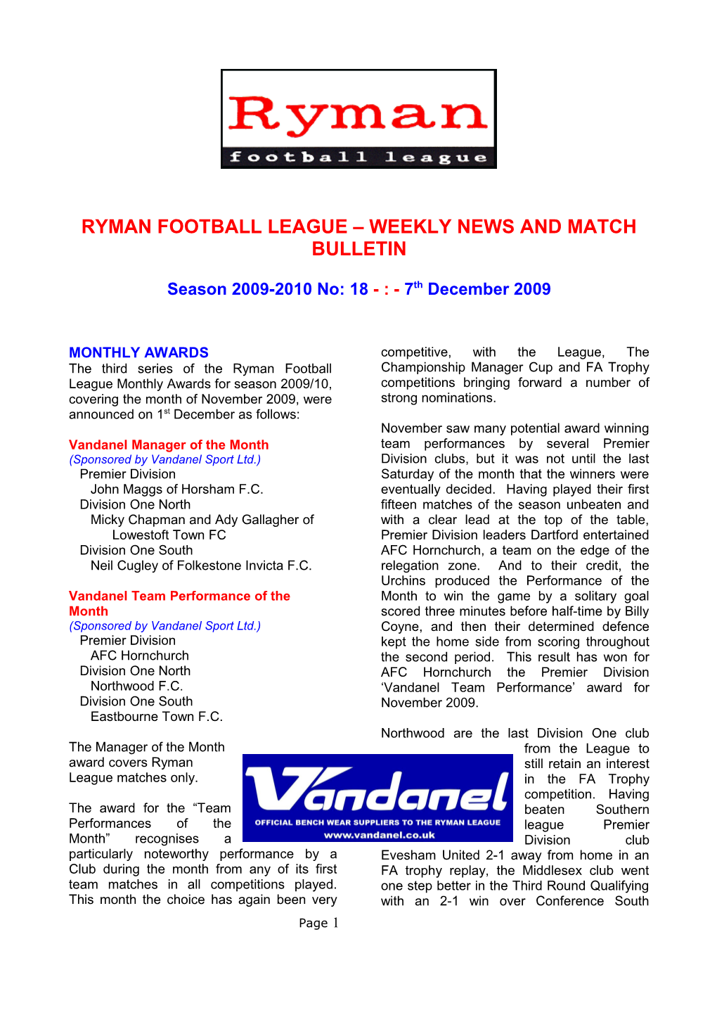 Ryman Football League