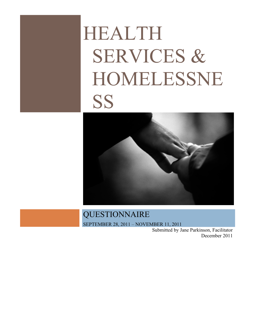 Health Services & Homelessness