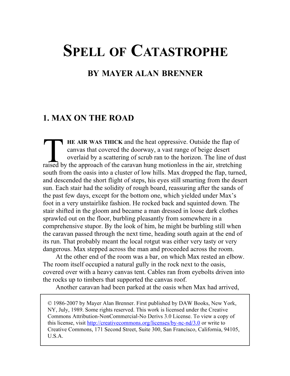 Spell of Catastrophe