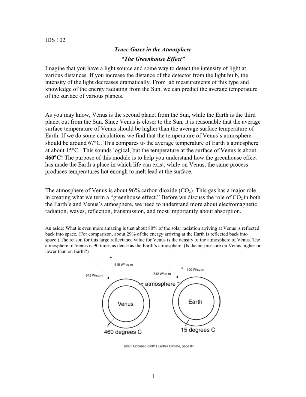 Trace Gases in the Atmosphere