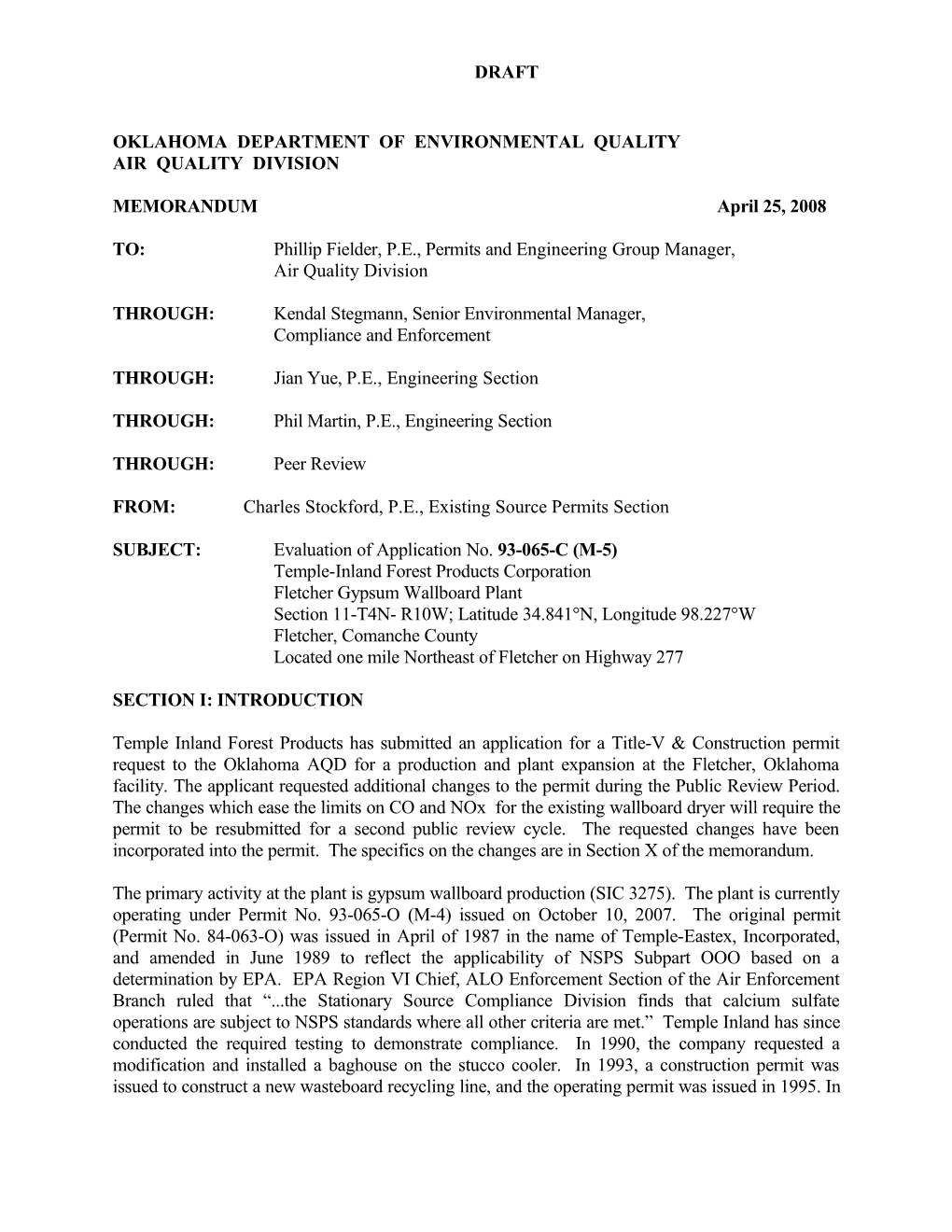 Oklahoma Department of Environmental Quality s27