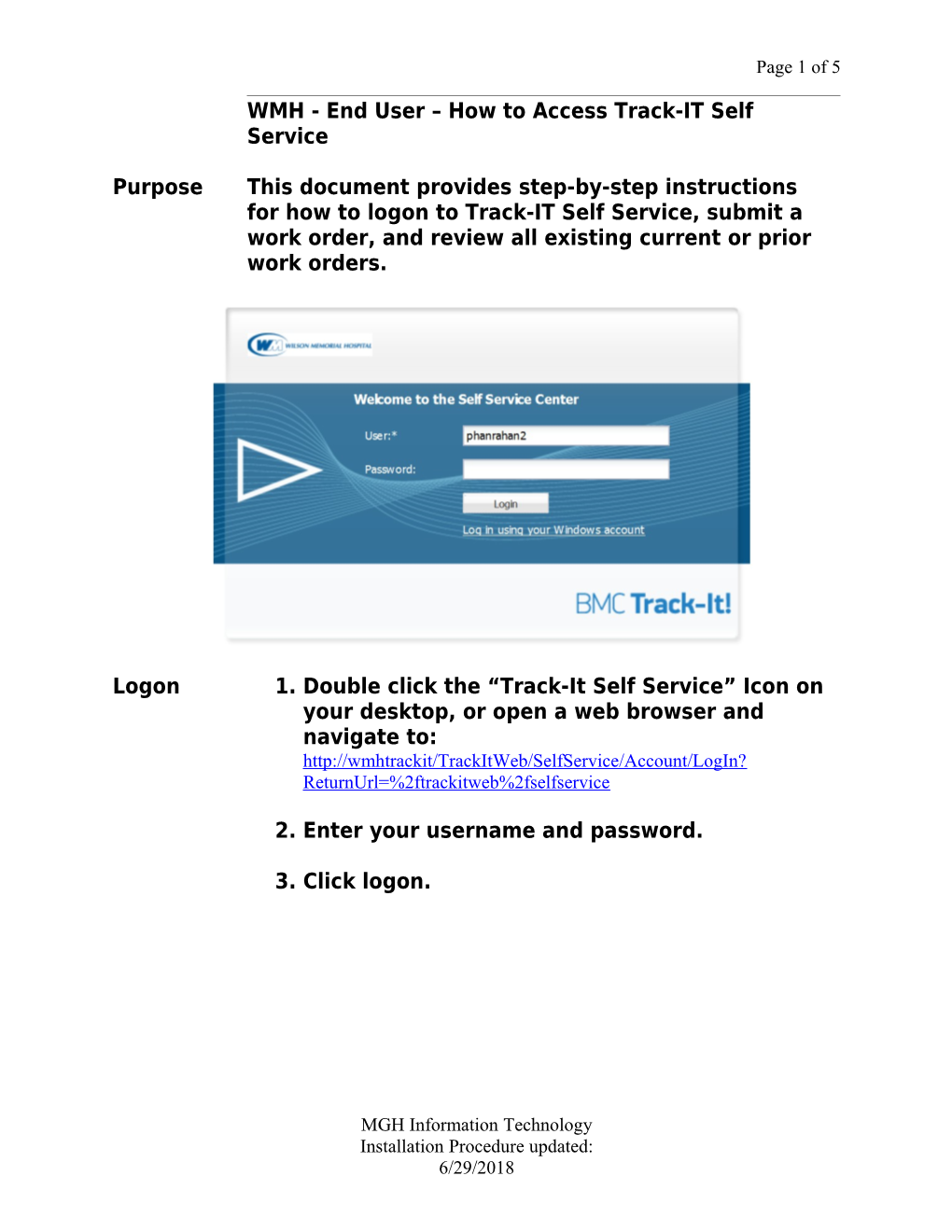 Information Technology Procedure