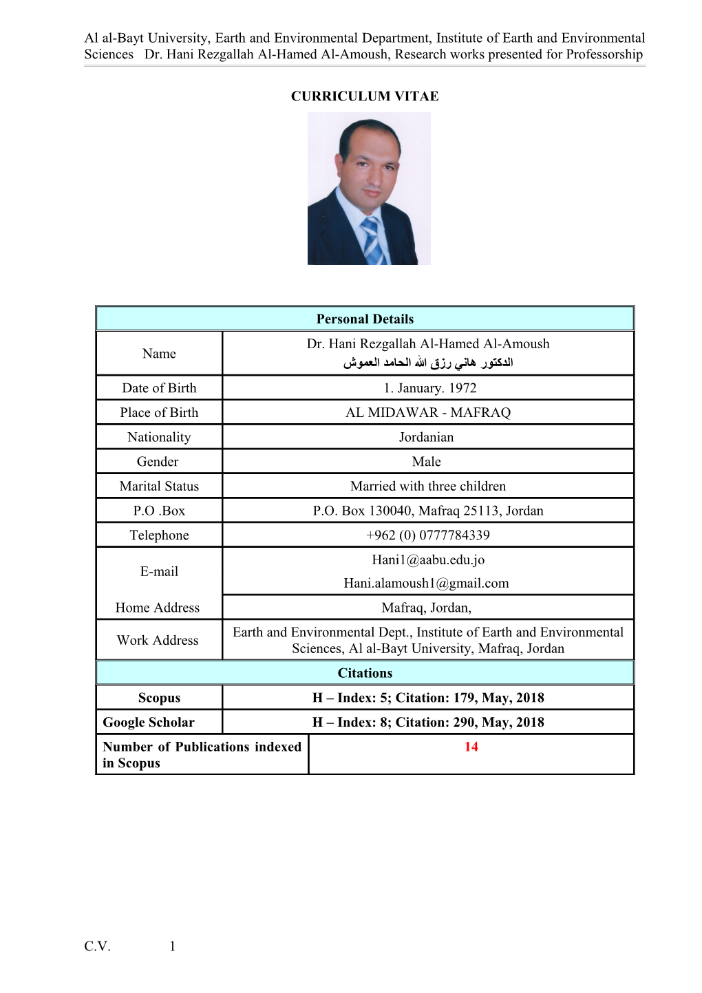 Curriculum Vitae s115