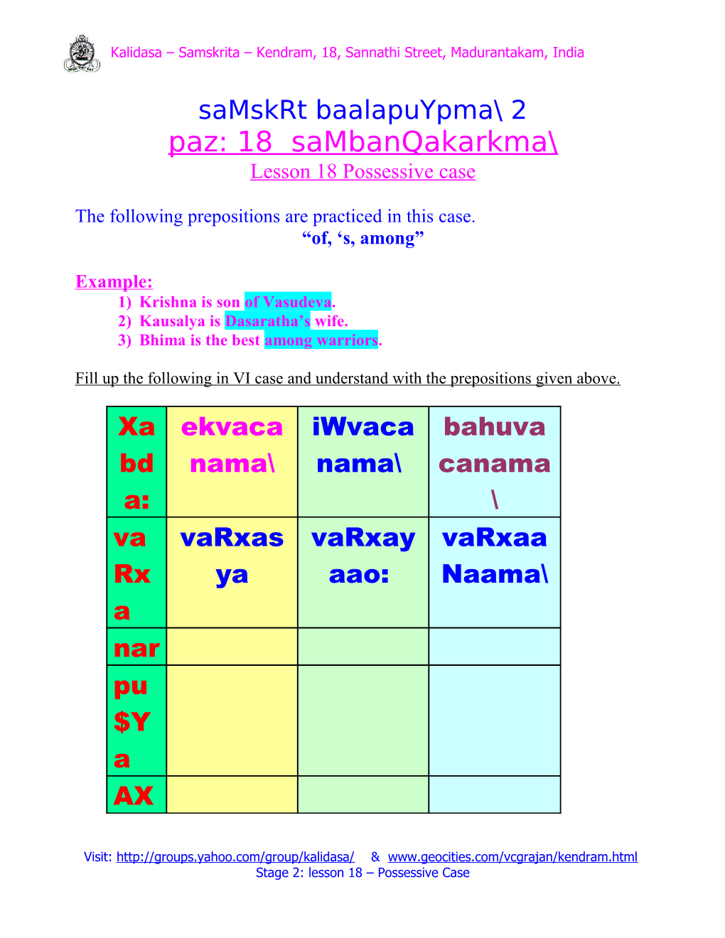 Phcamai Ivabai : Apadana Karkma