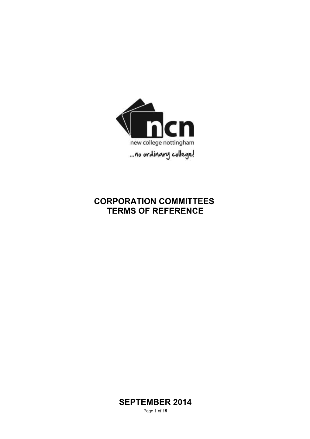 Ncn Committee Terms of Reference