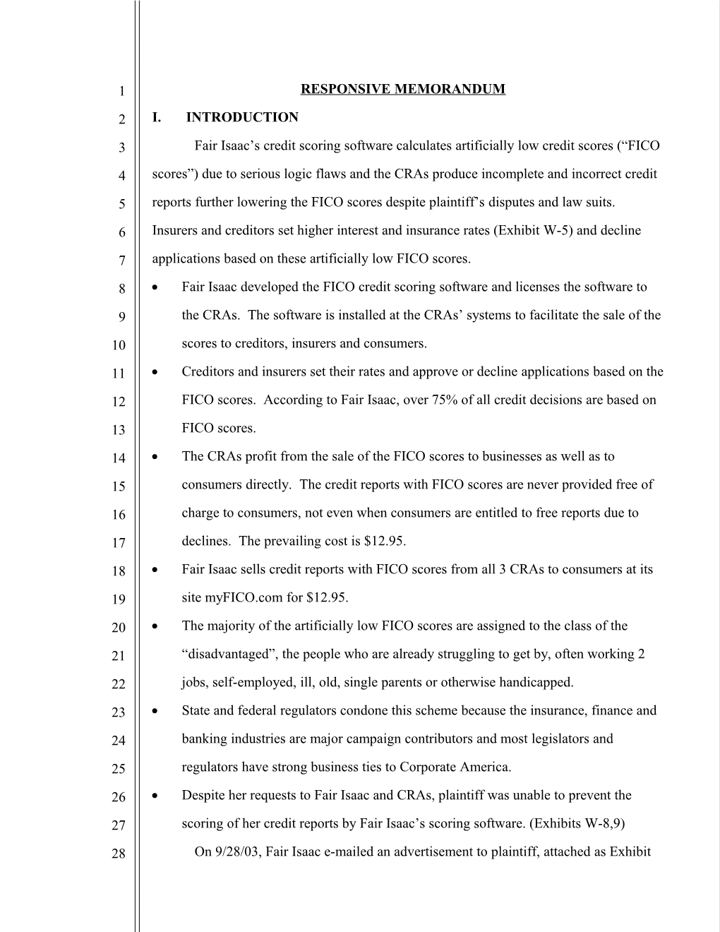 Responsive Memorandum