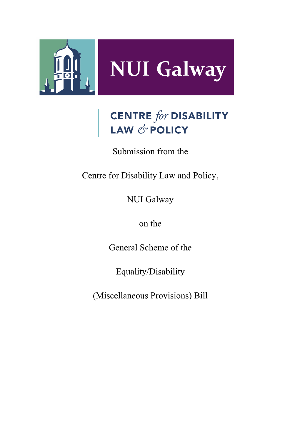 Centre for Disability Law and Policy