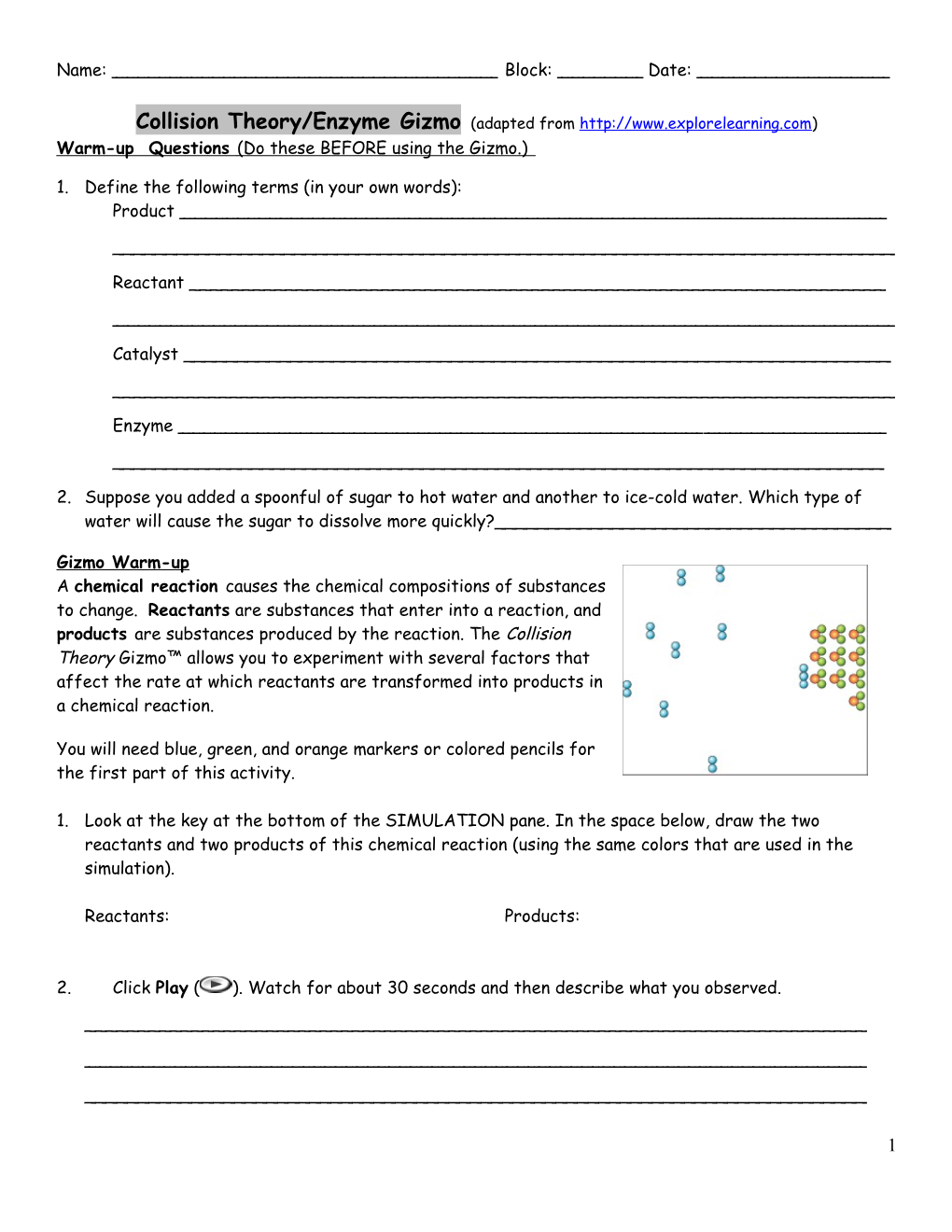 Student Exploration Sheet: Growing Plants s5