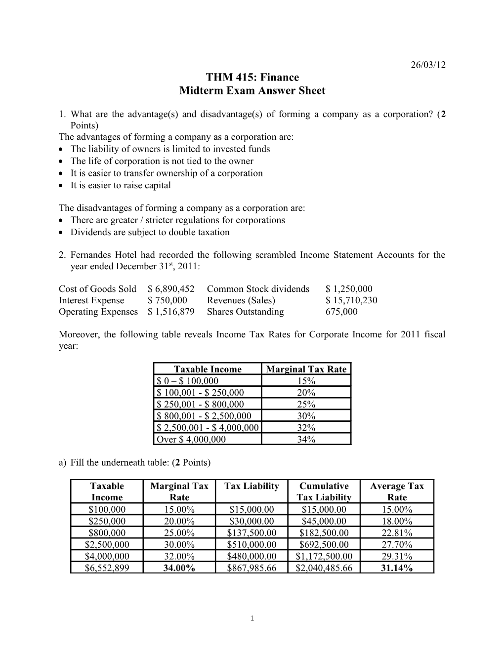 THS 104 Rooms Division Operations I s1