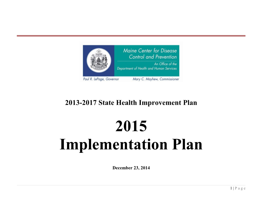 Maternal and Child Health Priority Action Plan - DRAFT