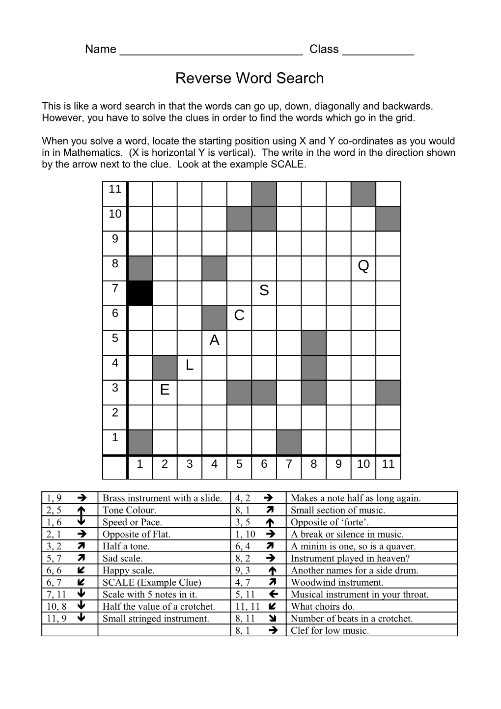 Reverse Word Search