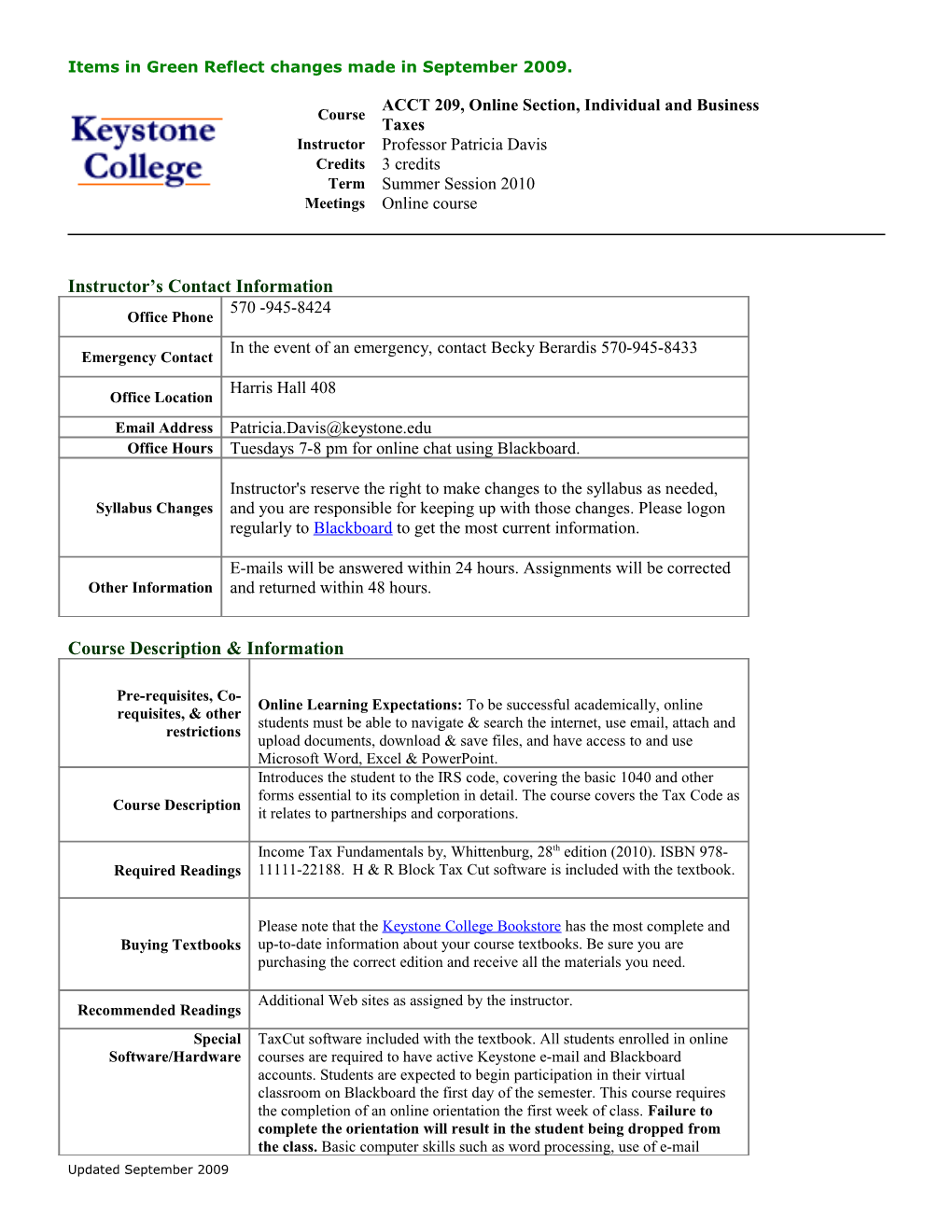 Syllabus Template - Online Learning s2