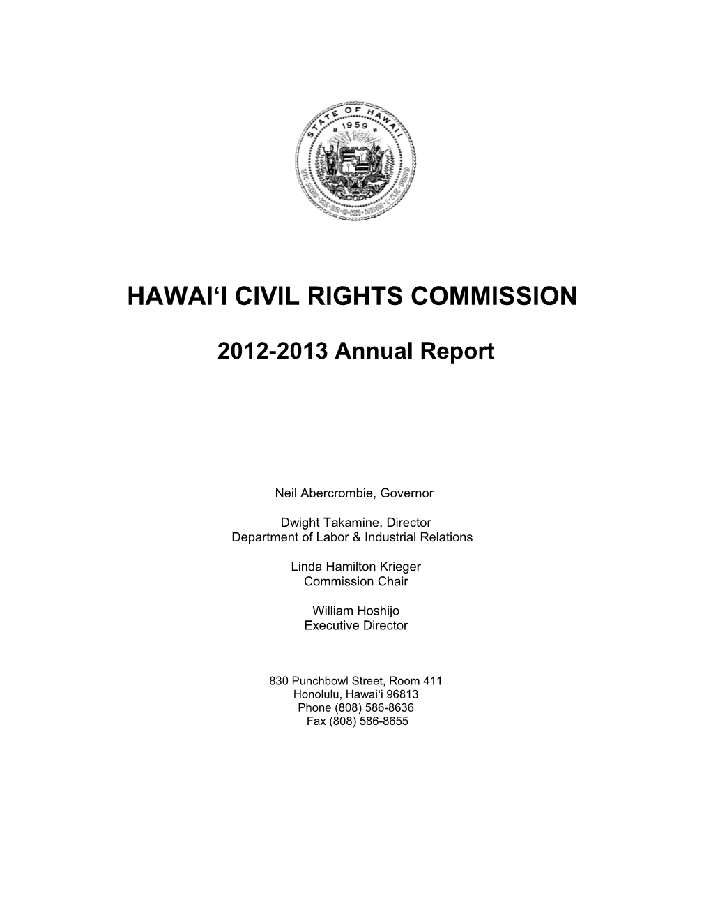 Hawai I Civil Rights Commission